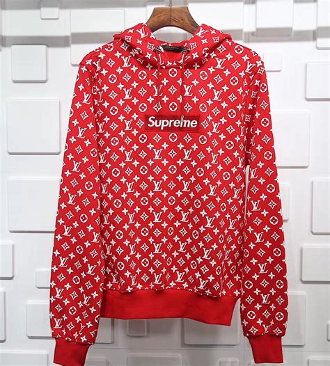 lv supreme t-shirt|supreme and Louis Vuitton hoodie.